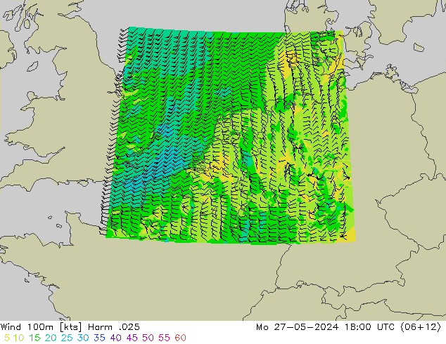 Wind 100m Harm .025 Po 27.05.2024 18 UTC