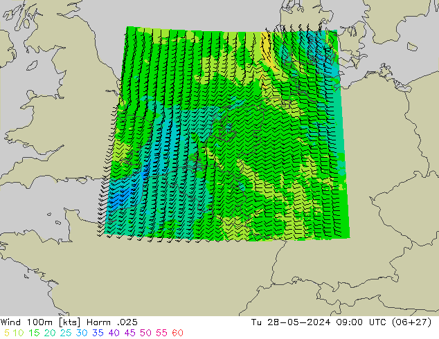 Vento 100m Harm .025 Ter 28.05.2024 09 UTC