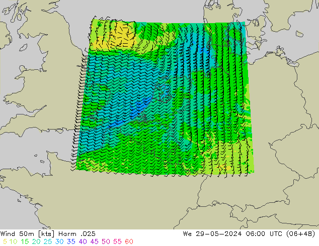 Vent 50 m Harm .025 mer 29.05.2024 06 UTC