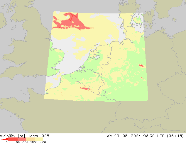 Sichtweite Harm .025 Mi 29.05.2024 06 UTC