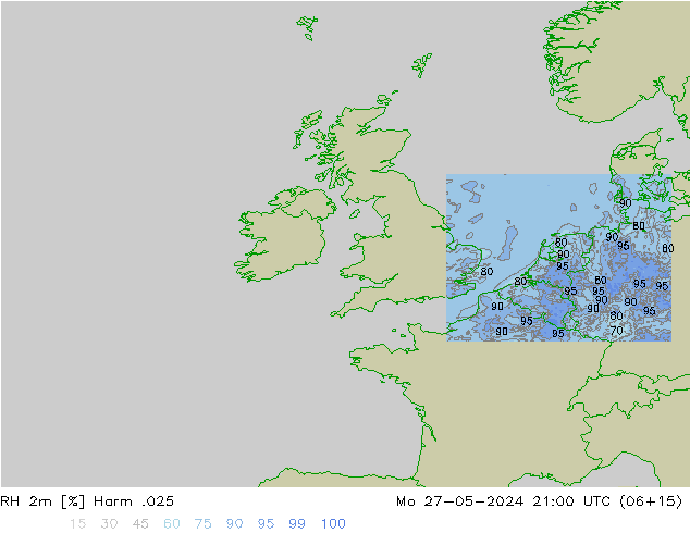 RH 2m Harm .025 Seg 27.05.2024 21 UTC