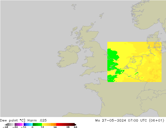 Punto di rugiada Harm .025 lun 27.05.2024 07 UTC