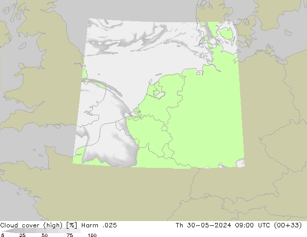 vysoký oblak Harm .025 Čt 30.05.2024 09 UTC