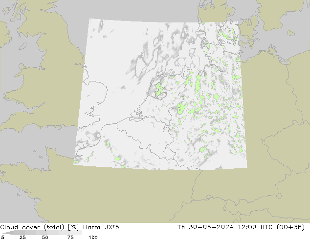 Nubes (total) Harm .025 jue 30.05.2024 12 UTC