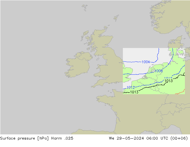 pression de l'air Harm .025 mer 29.05.2024 06 UTC