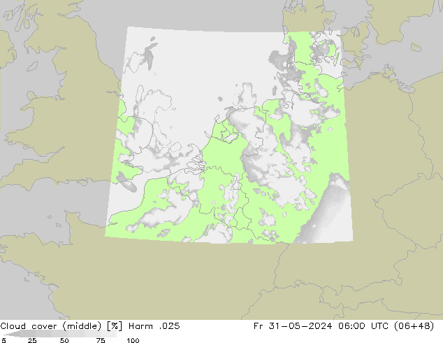 Bewolking (Middelb.) Harm .025 vr 31.05.2024 06 UTC