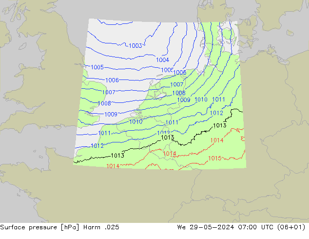 pression de l'air Harm .025 mer 29.05.2024 07 UTC