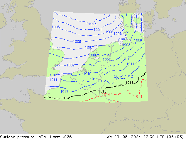 Yer basıncı Harm .025 Çar 29.05.2024 12 UTC