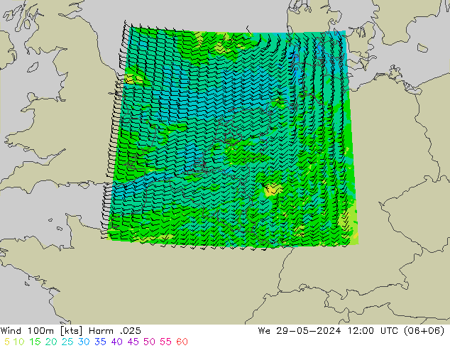 Wind 100m Harm .025 Mi 29.05.2024 12 UTC