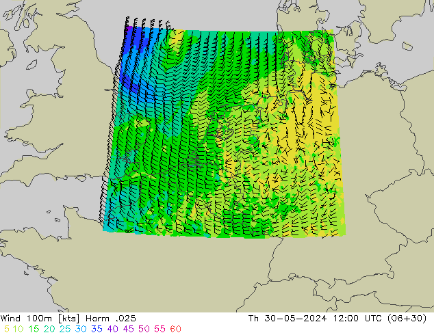 Rüzgar 100m Harm .025 Per 30.05.2024 12 UTC