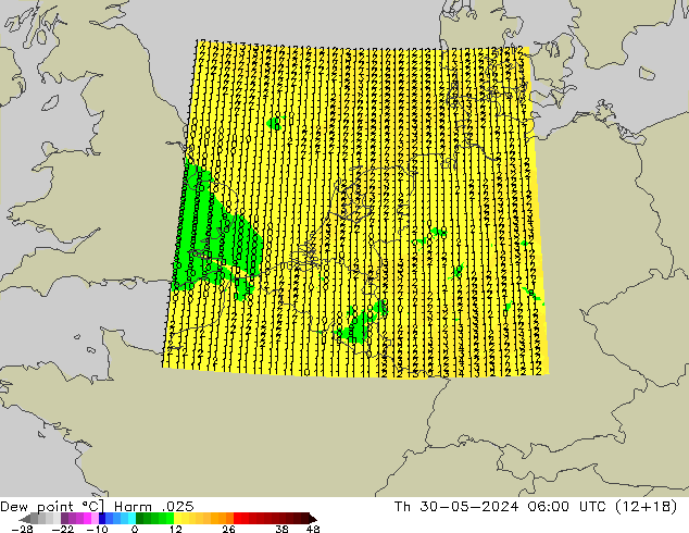 Punto di rugiada Harm .025 gio 30.05.2024 06 UTC