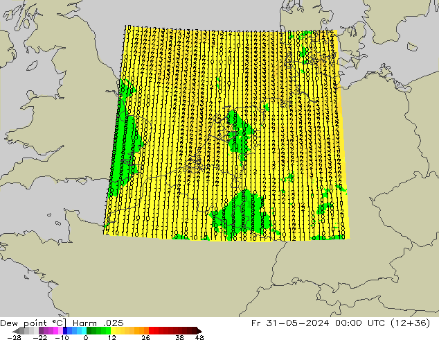 Ponto de orvalho Harm .025 Sex 31.05.2024 00 UTC