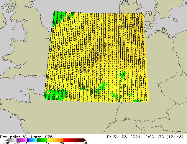 Punto de rocío Harm .025 vie 31.05.2024 12 UTC