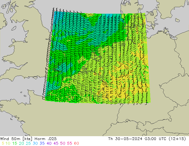 Wind 50 m Harm .025 do 30.05.2024 03 UTC