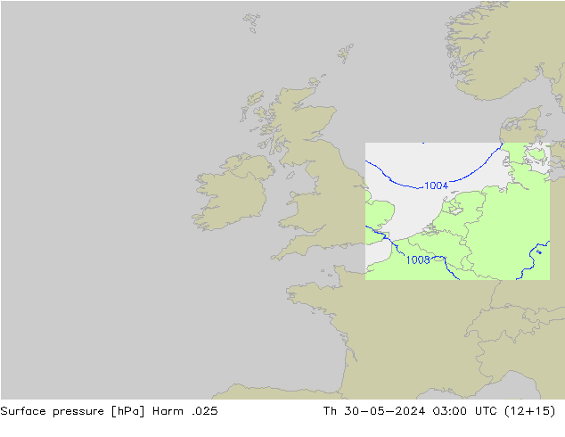 приземное давление Harm .025 чт 30.05.2024 03 UTC