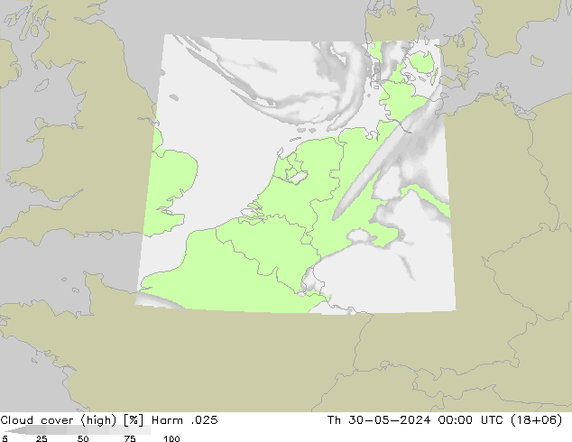 Nubes altas Harm .025 jue 30.05.2024 00 UTC