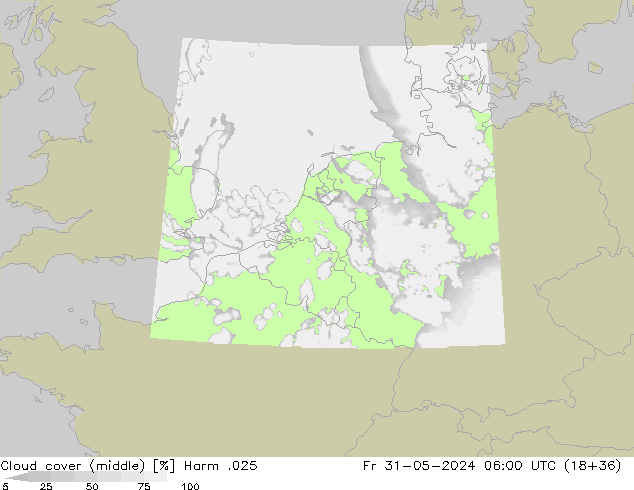 Bewolking (Middelb.) Harm .025 vr 31.05.2024 06 UTC
