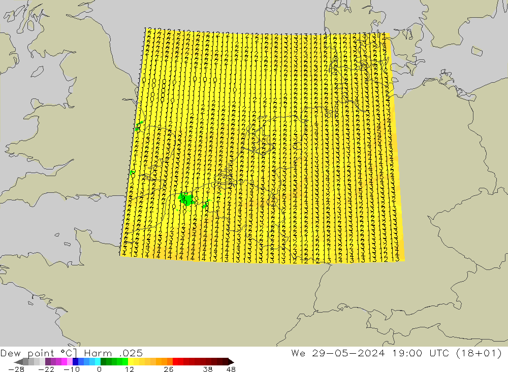 Çiğ Noktası Harm .025 Çar 29.05.2024 19 UTC