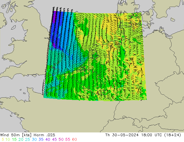 ветер 50 m Harm .025 чт 30.05.2024 18 UTC