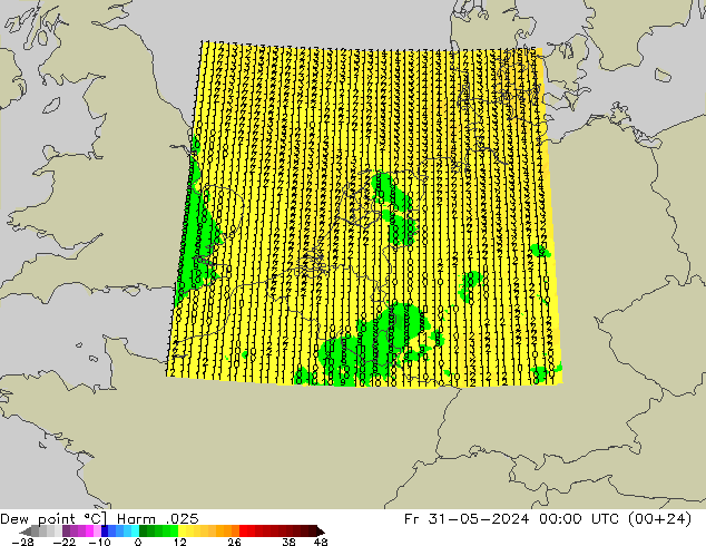 Punto de rocío Harm .025 vie 31.05.2024 00 UTC