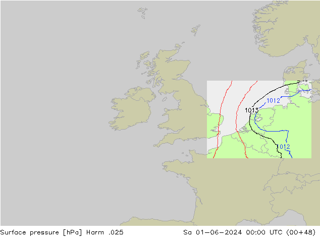 pression de l'air Harm .025 sam 01.06.2024 00 UTC