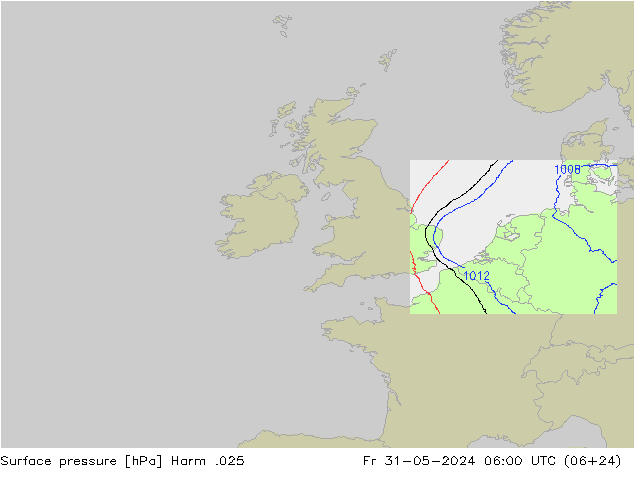 Yer basıncı Harm .025 Cu 31.05.2024 06 UTC