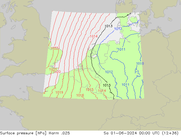 Yer basıncı Harm .025 Cts 01.06.2024 00 UTC