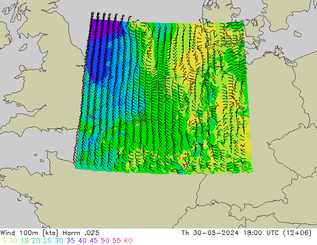 Wind 100m Harm .025 Do 30.05.2024 18 UTC