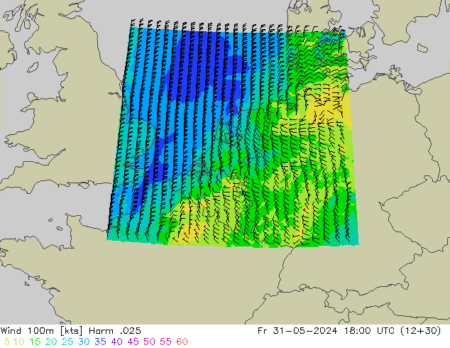 Wind 100m Harm .025 Fr 31.05.2024 18 UTC