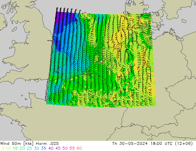 Wind 50 m Harm .025 do 30.05.2024 18 UTC