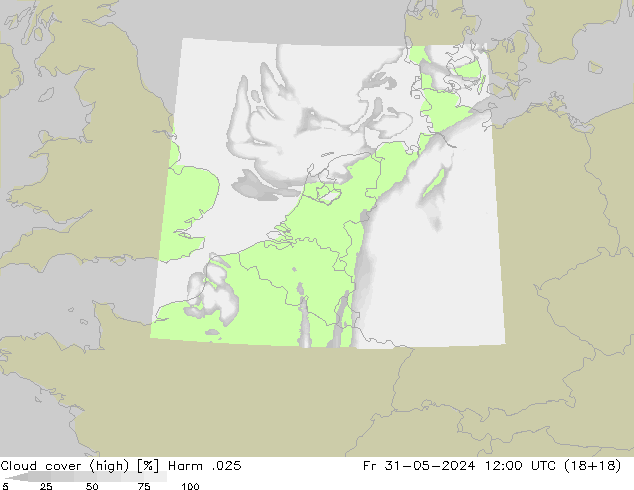 Wolken (hohe) Harm .025 Fr 31.05.2024 12 UTC