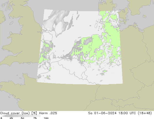 Nubes bajas Harm .025 sáb 01.06.2024 18 UTC