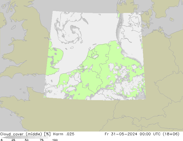 nuvens (médio) Harm .025 Sex 31.05.2024 00 UTC