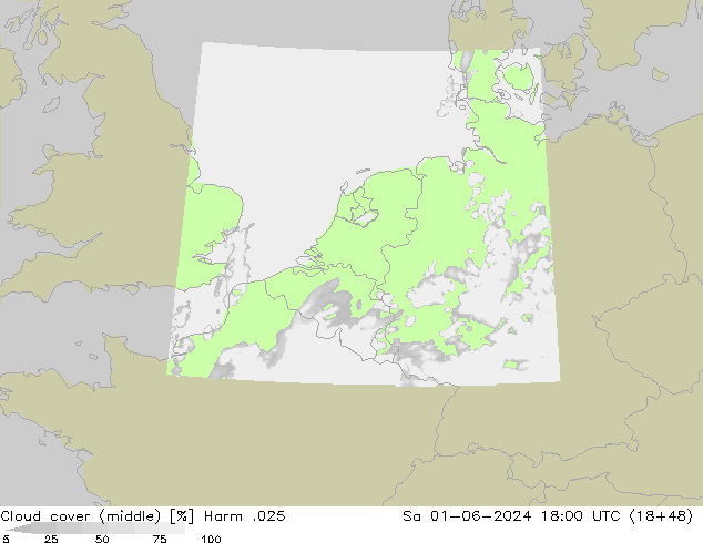 Bewolking (Middelb.) Harm .025 za 01.06.2024 18 UTC