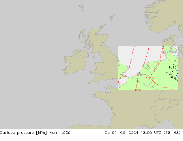Luchtdruk (Grond) Harm .025 za 01.06.2024 18 UTC