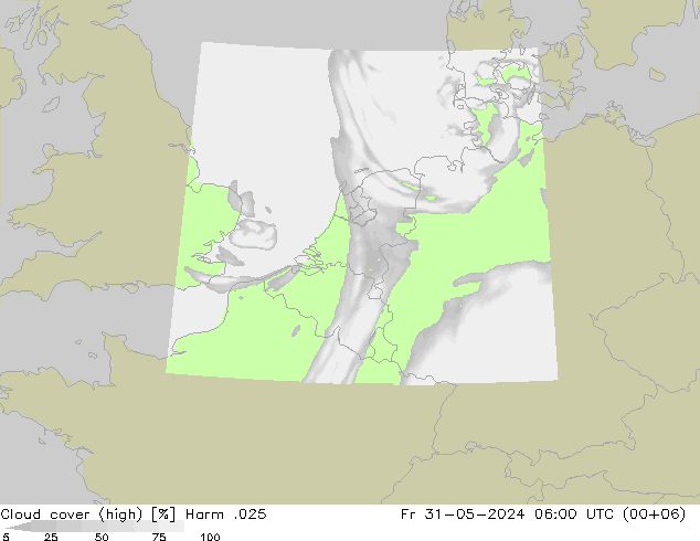 Wolken (hohe) Harm .025 Fr 31.05.2024 06 UTC