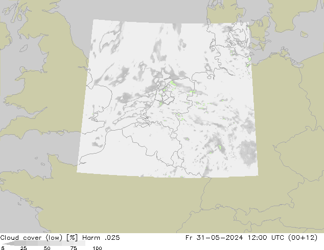 Wolken (tief) Harm .025 Fr 31.05.2024 12 UTC