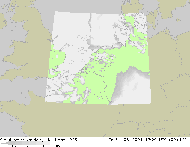 oblačnosti uprostřed Harm .025 Pá 31.05.2024 12 UTC