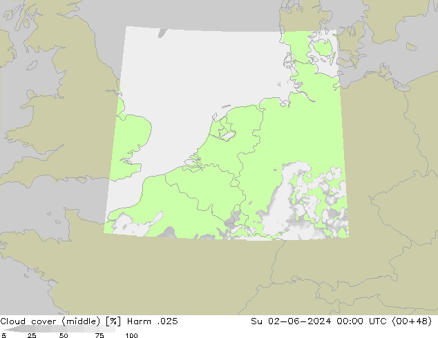 nuvens (médio) Harm .025 Dom 02.06.2024 00 UTC