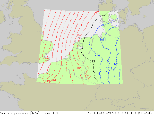 Yer basıncı Harm .025 Cts 01.06.2024 00 UTC