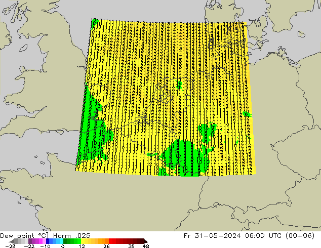 Ponto de orvalho Harm .025 Sex 31.05.2024 06 UTC