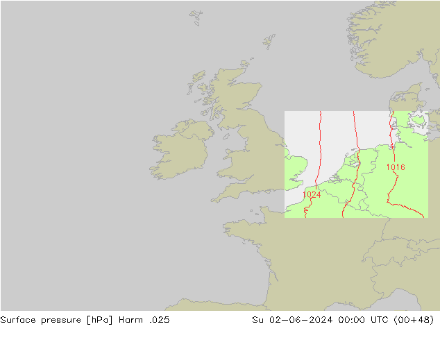Yer basıncı Harm .025 Paz 02.06.2024 00 UTC