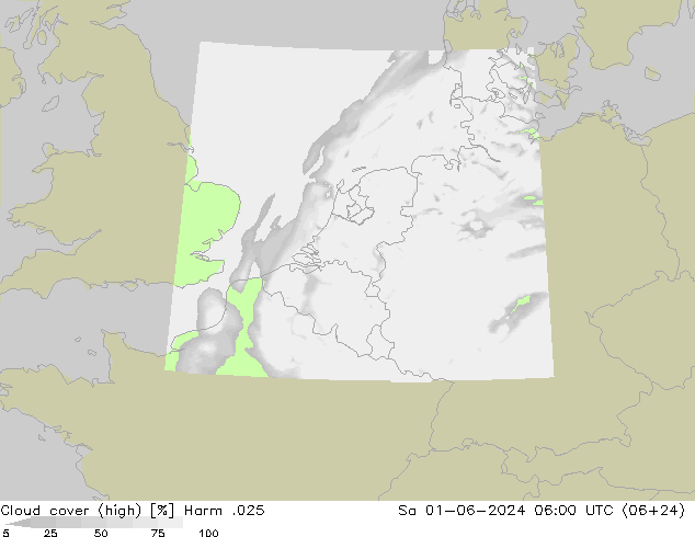 Wolken (hohe) Harm .025 Sa 01.06.2024 06 UTC