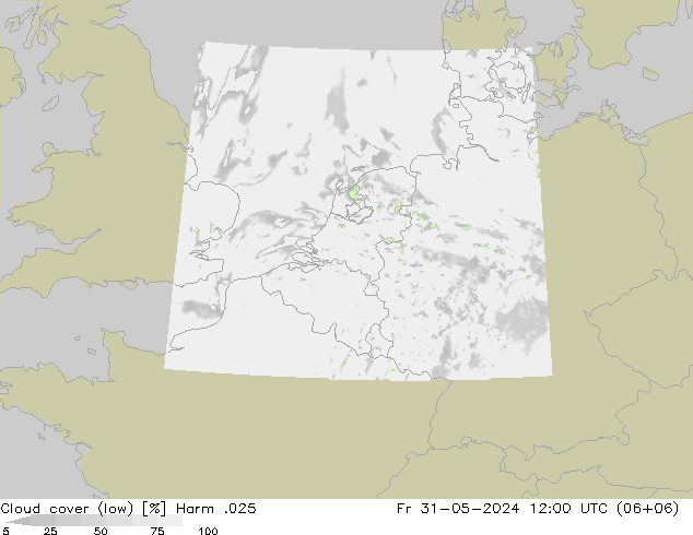 Wolken (tief) Harm .025 Fr 31.05.2024 12 UTC