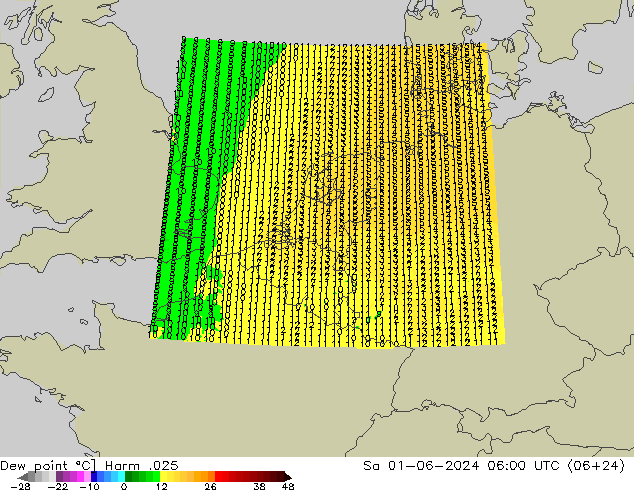 Taupunkt Harm .025 Sa 01.06.2024 06 UTC