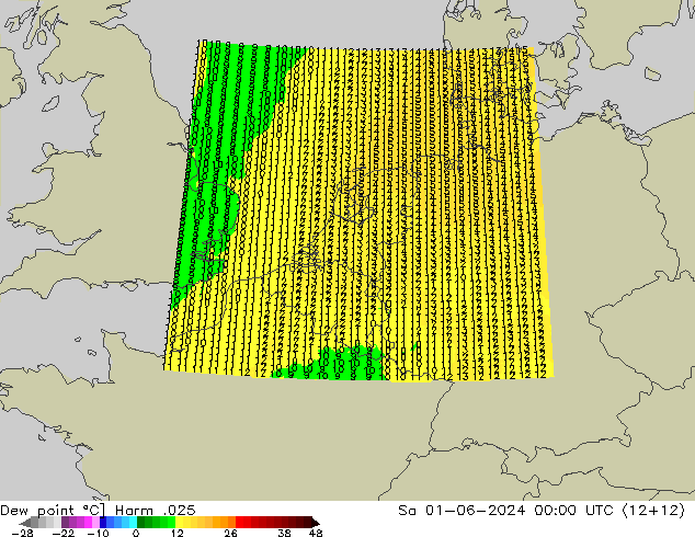 точка росы Harm .025 сб 01.06.2024 00 UTC