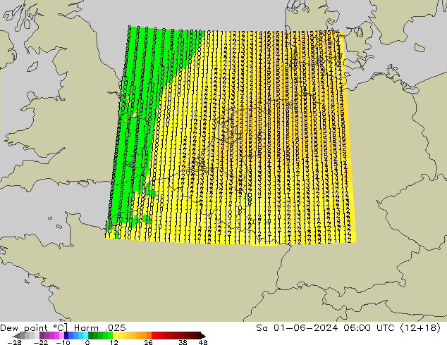 Rosný bod Harm .025 So 01.06.2024 06 UTC