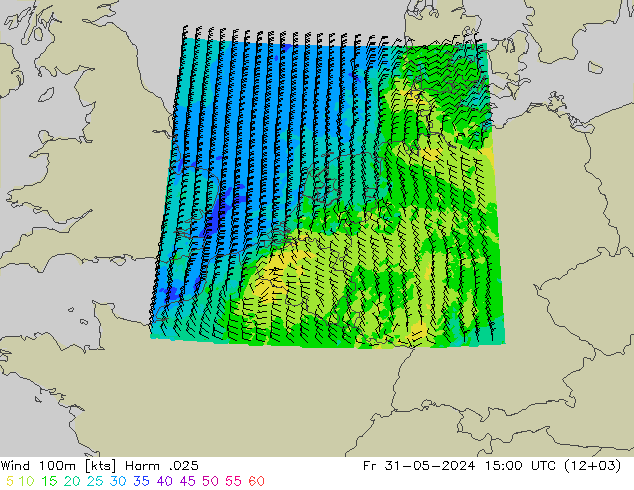 Wind 100m Harm .025 Fr 31.05.2024 15 UTC