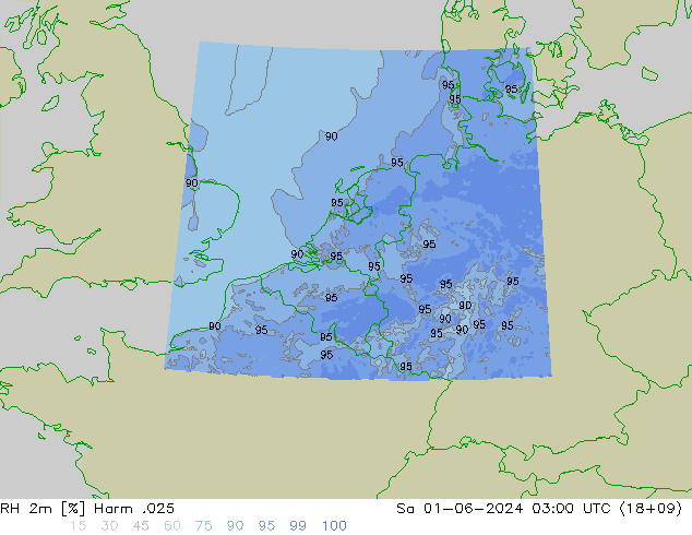 RH 2m Harm .025 Sáb 01.06.2024 03 UTC