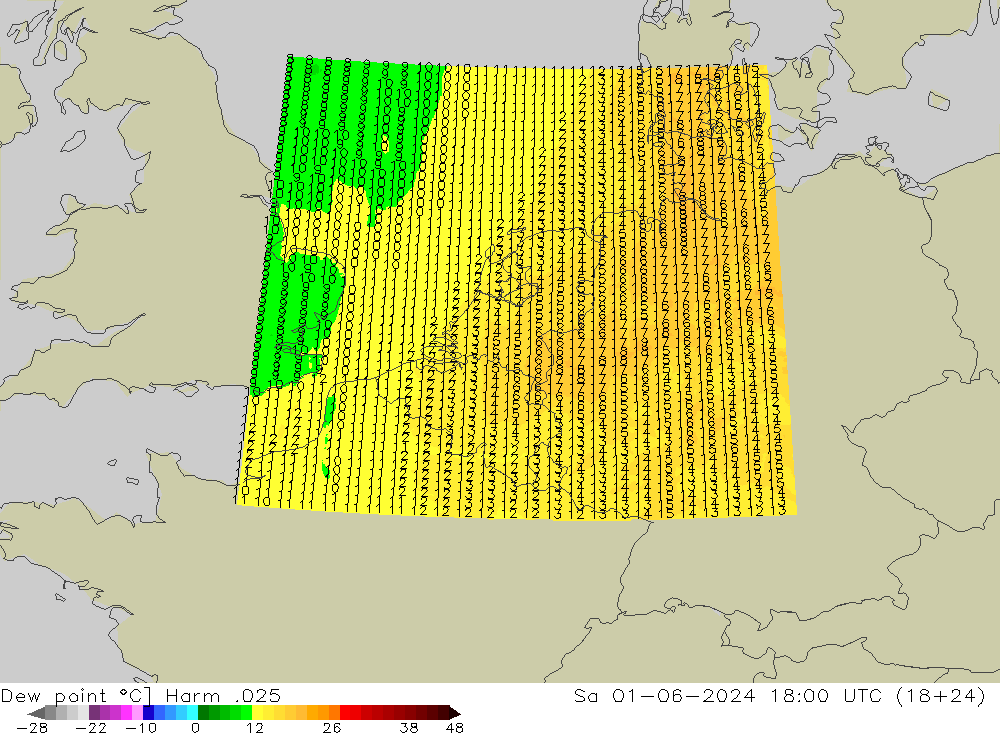 Rosný bod Harm .025 So 01.06.2024 18 UTC